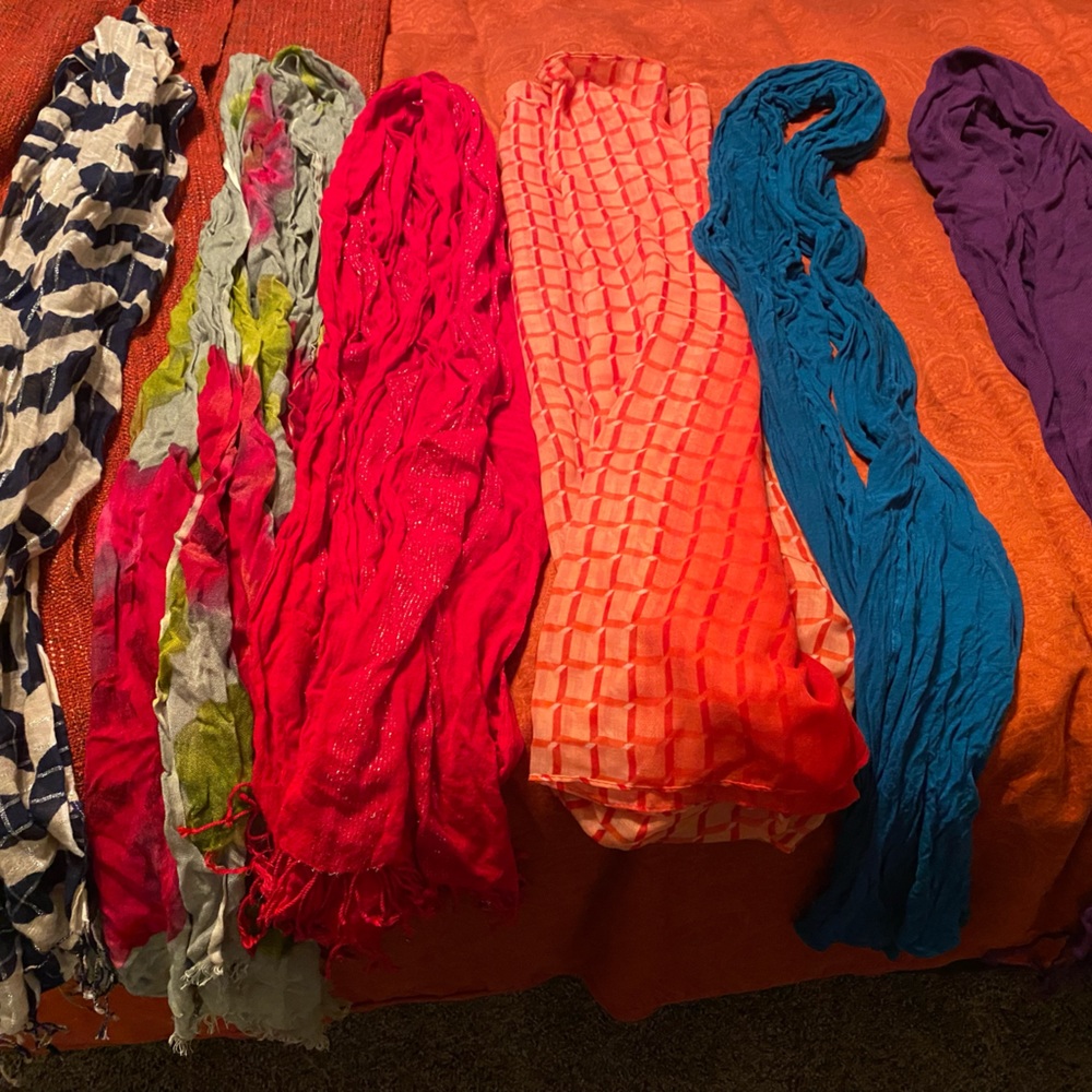 6 scarfs